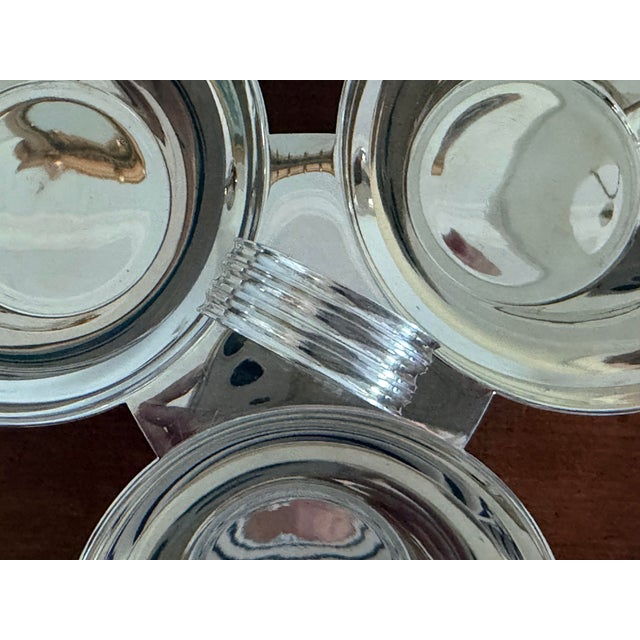 Ralph Lauren Ralph Lauren Silverplate Triple Nut Serving Bowl For Sale - Image 4 of 7