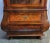 19th C English Irish Bombe Burlwood China Display Cabinet For Sale - Image 11 of 13