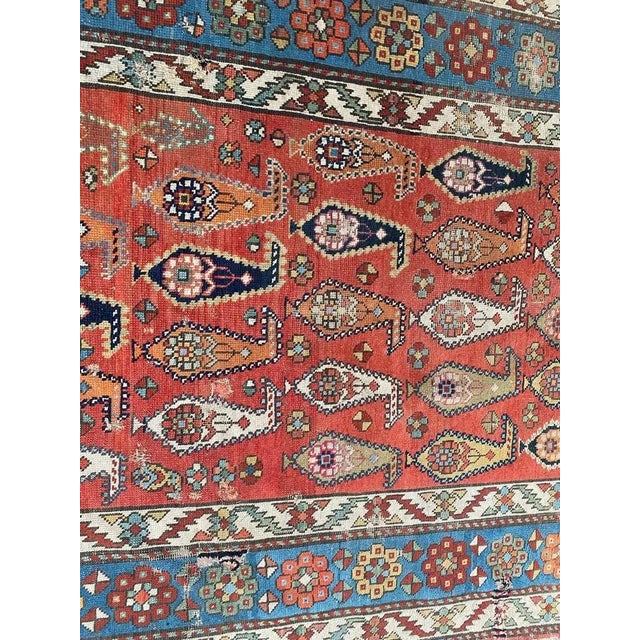 Antque Caucasian Guwan Rug For Sale - Image 5 of 17