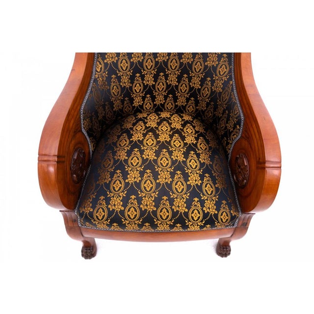 Antique Biedermeier Living Room Set, 1870s, Set of 3 For Sale - Image 3 of 12