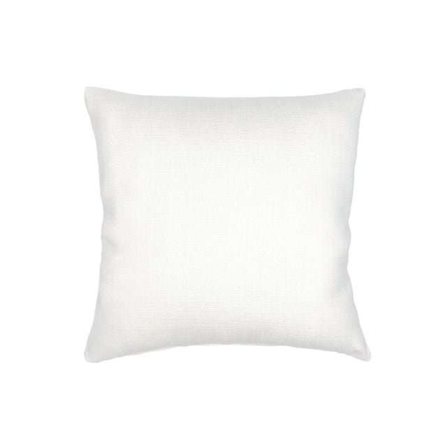 Summer Classic White Indoor Outdoor Pillow 24x24 For Sale In Miami - Image 6 of 6