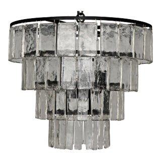 NOIR Carnegie Chandelier in Black Metal - Medium For Sale