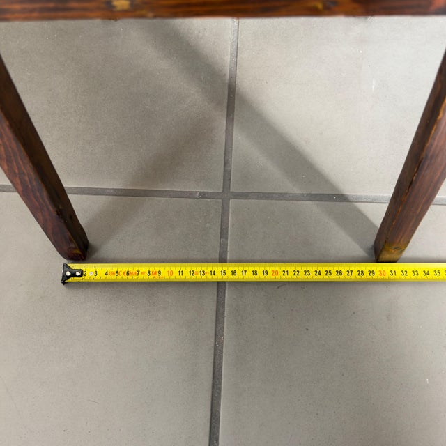 Wood 2-Tier Pedestal Column Plant Stand, 1960s For Sale - Image 9 of 11