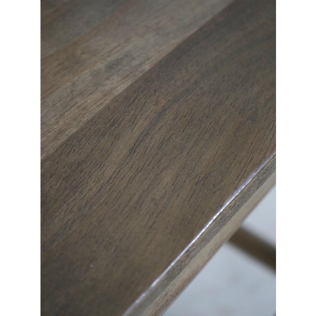 Set of 4 Bistro Walnut Counter Stools or Chairs For Sale - Image 16 of 18