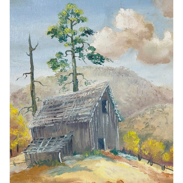 Impressionist Fall in the California Foothills Original Oil Painting 1950s For Sale - Image 3 of 5