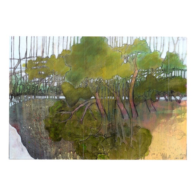 Skadi Engeln, Autumn Forest by the White Water, Canvas For Sale