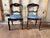 Antique Victorian Style Balloon Back Side Chairs. Set of 3 It features carved shaped back and carved centre splat. Drop in...