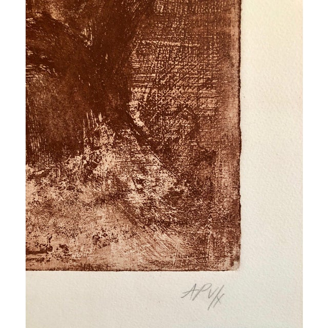 Mid 20th Century Zvi Milshtein, Zohar Kabbalah Portrait French Jewish Surrealist Aquatint Etching Hebrew Judaica For Sale - Image 5 of 7