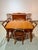 Rustic European Vintage Brutalist Colonial Maple Dining Set, Table and 6 Chairs For Sale - Image 3 of 12