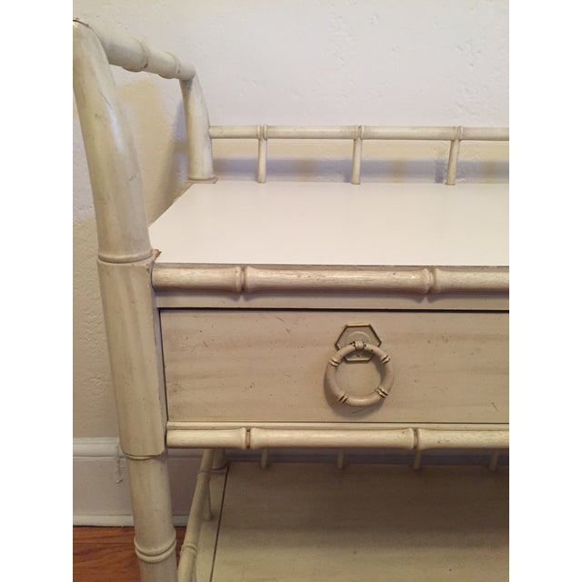 Thomasville Faux Bamboo Allegro Server Table Chairish