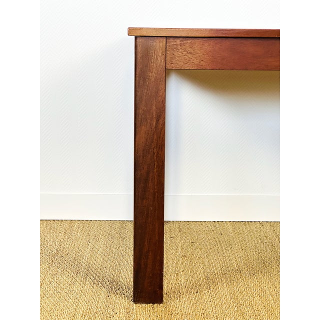 1960s Vintage Teak Rectangular Dining Table, 1960ss For Sale - Image 5 of 11