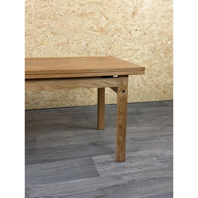 1960s Vintage Danish Adjustable Dining Table in Oak, 1960s For Sale - Image 5 of 18