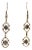 The 178th Street: Playful Two Tone Dangler Earrings, 2 Pieces For Sale