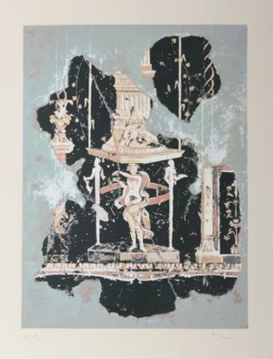 Peter Saari Lithograph - Hellenistic Figure