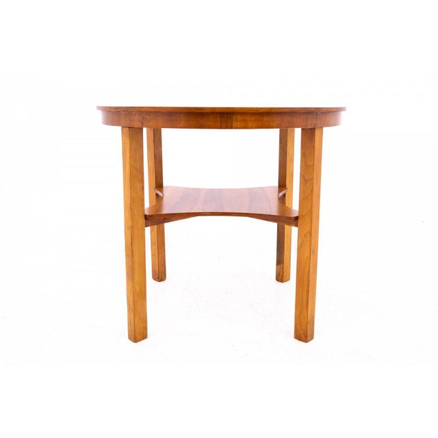 Art Deco Round Table, Poland, 1950 For Sale - Image 3 of 8