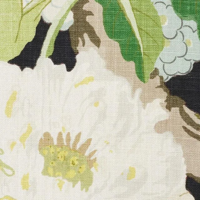 This unique combination of lush, painterly peonies and simple, graphic hydrangeas, based on a c. 1910 pattern, offers a...