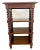 Jacobean Antique Bookcase French Jacobean Revival Oak 4-Tier Etagere Barley Twist, Cane For Sale - Image 3 of 13