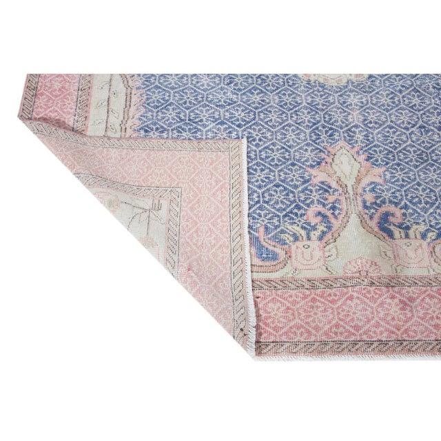 Turkish 1960s Vintage Turkish Oushak Rug - 6′7″ × 10′3″ For Sale - Image 3 of 6