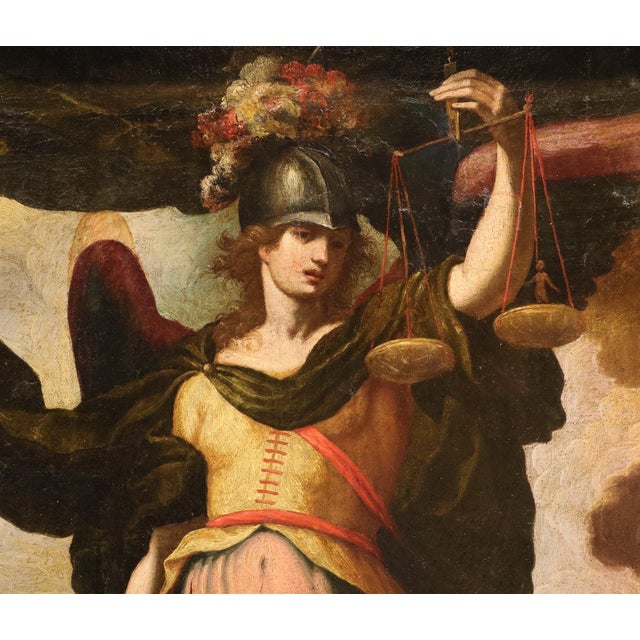 Antonio Maria Viani, Saint Michael the Archangel, 1600, Oil on Canvas For Sale - Image 10 of 14