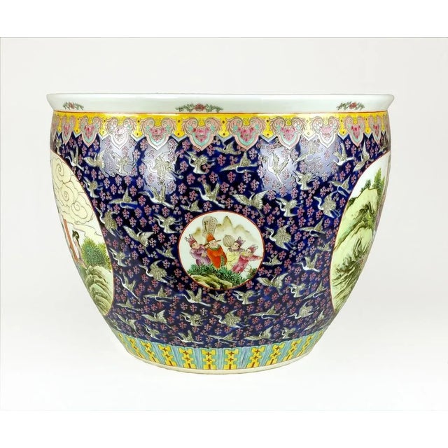 Famille Rose Fish Bowl For Sale - Image 4 of 11