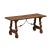 Antique Spanish Wooden Coffee Table with Carved Lyre-Legs and Iron Stretchers For Sale - Image 13 of 13