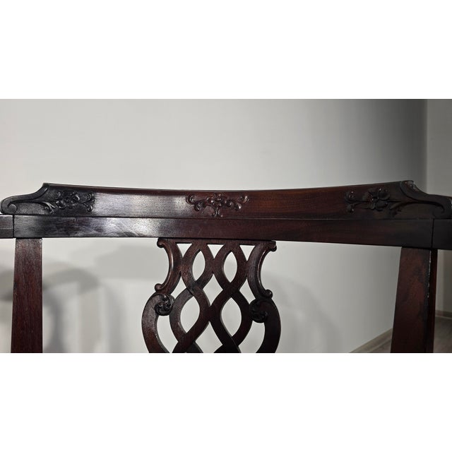 Vintage Chippendale Wooden Chairs, 1930s, Set of 2, in Good conditions. Designed 1920 to 1949