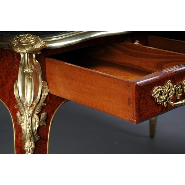 Wood Royal Desk in Louis XV Style For Sale - Image 7 of 18