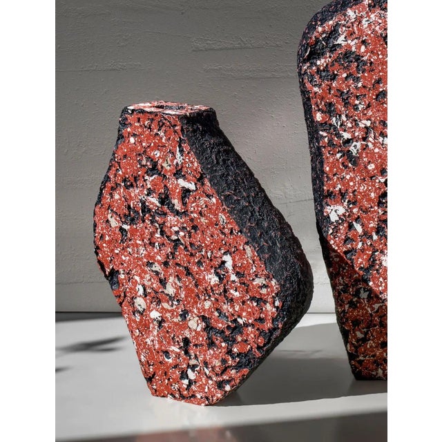 Concrete Sculptural Vases by Donatas Zukauskas, Set of 2 For Sale - Image 4 of 10