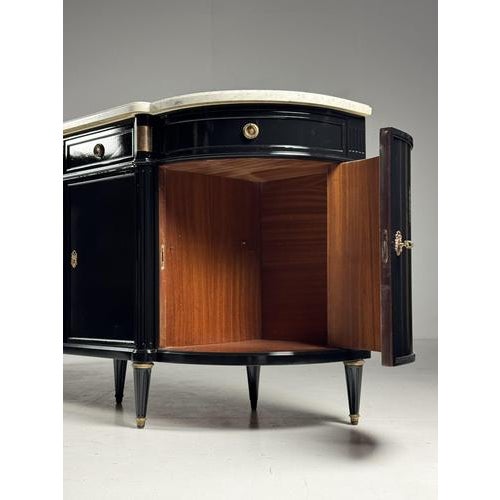 Black Louis XVI Style Sideboard For Sale - Image 6 of 18