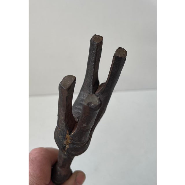 Black Mid-Century Naive Bankura Horse Figurine in Cast Iron, 1960s For Sale - Image 8 of 12