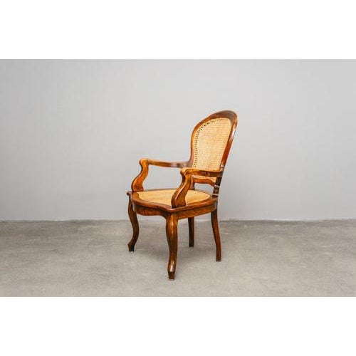 Wood Antique Biedermeier Chair in Wood, 1800s For Sale - Image 7 of 16