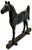 Vintage Dated 1938 "King's Genious" Famous Champion Show Horse Cast Iron Wedge Style Doorstop For Sale - Image 12 of 18