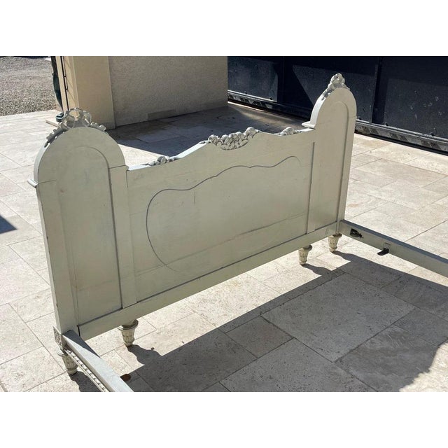 Louis XVI Style Lacquered Bed For Sale - Image 11 of 13