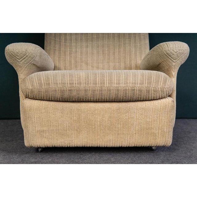 Mid-Century Beige Fabric Chair For Sale - Image 13 of 18