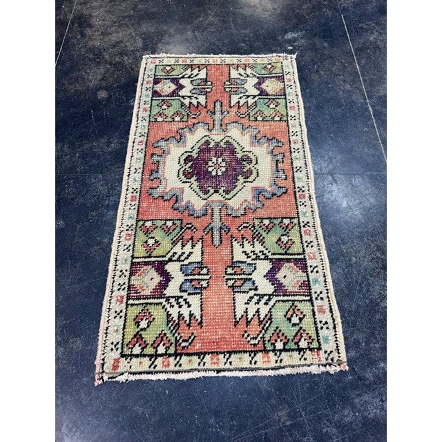 Turkish Yastik Rug 1'7" x 2'11" For Sale - Image 4 of 5