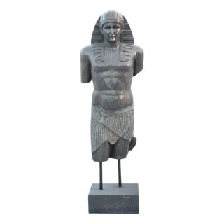 Egyptian-Style Sculpture, Solid Marble For Sale