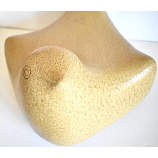 Mid 20th Century Mid-Century Large Pottery Bird Sculpture For Sale - Image 5 of 13
