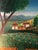 Original 1980s Haiti Folk Art Oil Painting For Sale - Image 12 of 13