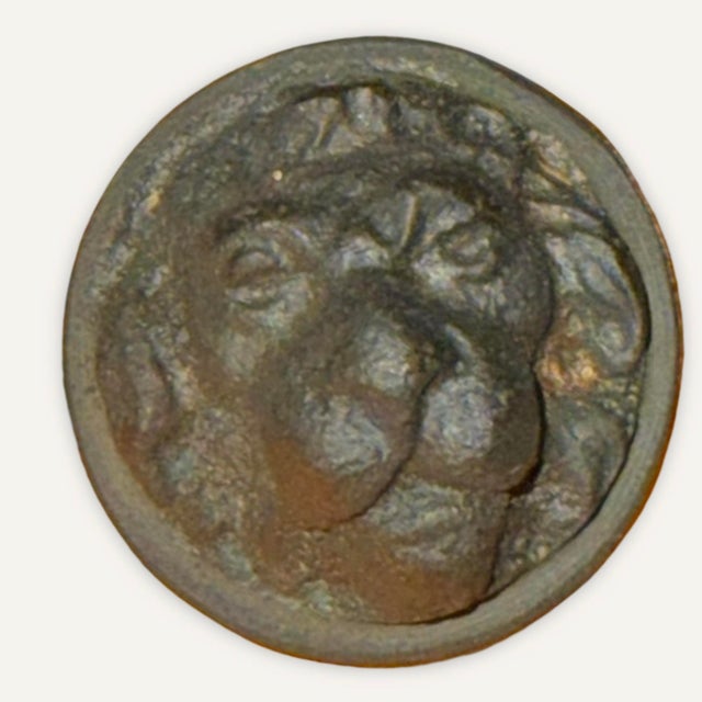 1890’s Vittorio Zecchin, Orange Mille Fiori Pendant Lamp With Lion’s Head Hardware, Likely Compagnia Venezia Murano (Cvm) For Sale - Image 6 of 6