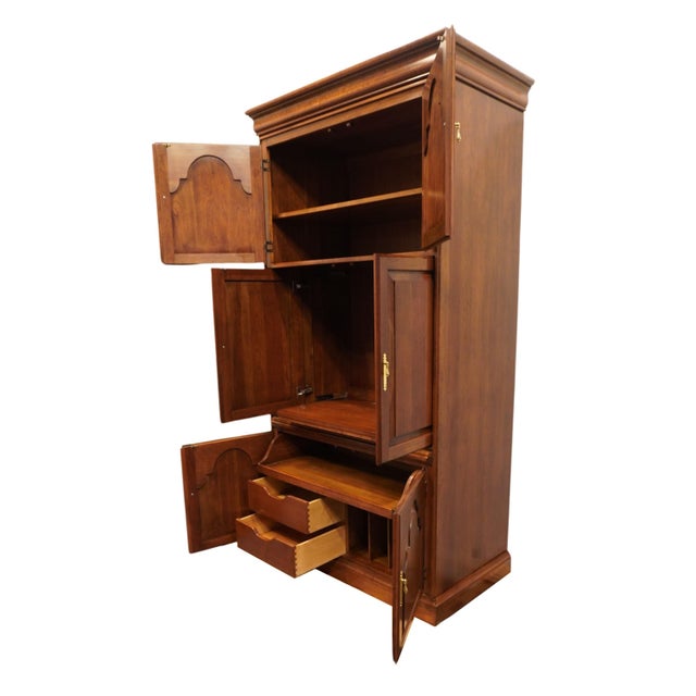 Harden Furniture Solid Cherry Traditional Style 45" Media Armoire / Wall Unit For Sale In Kansas City - Image 6 of 10