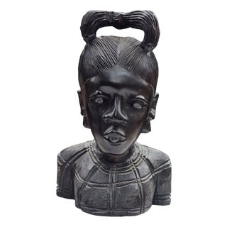 Vintage Wooden Figurine, 1970s For Sale