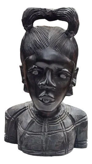 Vintage Wooden Figurine, 1970s