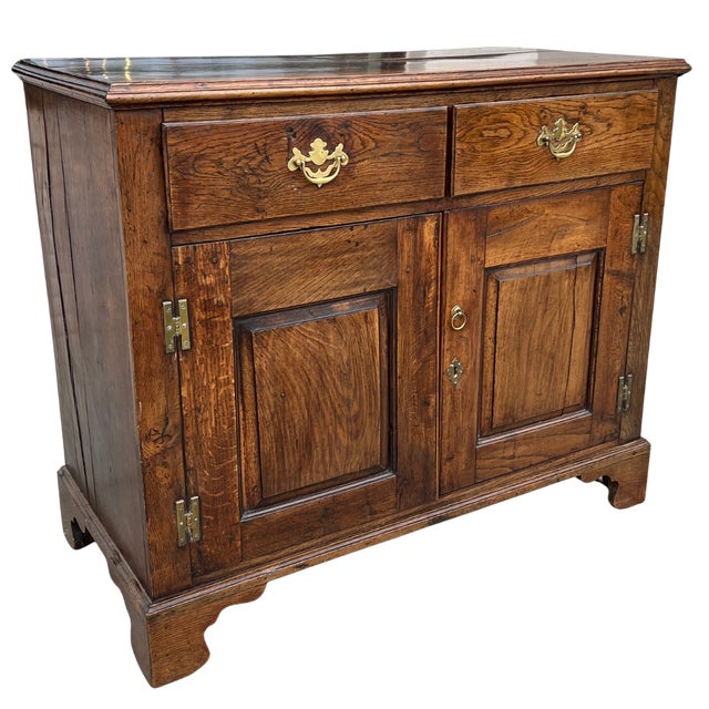 English Late 19th Century English Oak Cupboard For Sale - Image 3 of 11