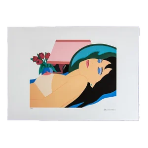 1990s After Tom Wesselmann "Monica With Tulips" Pop Art Serigraph