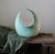 This is an extremely rare 1950's ceramic crescent vase attributed to Italian artist Ottavio Galante. In remarkable...