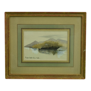 Mid 20th Century Foyers Hotel Loch Ness Scottish Watercolour