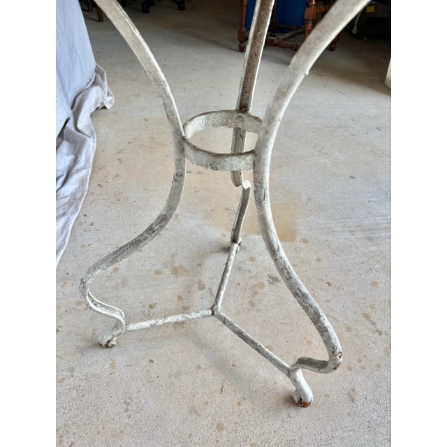 19th Century French Arras Iron Garden Bistro Table For Sale - Image 9 of 12