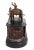 French Patinated Bronze and SChariot Clock For Sale - Image 4 of 5