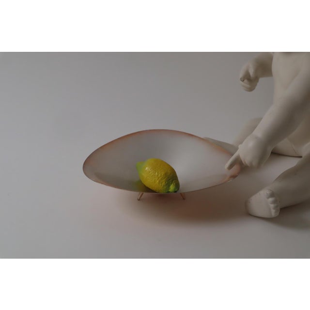 Beige Oyster Shell in Anodized Metal from WMF, Germany, 1950s For Sale - Image 8 of 14