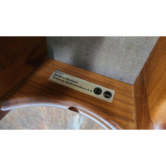 Mid-Century Modern Vintage Teak Barstools by Erik Buch - A Pair For Sale - Image 3 of 5